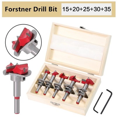 5 PCS for stner locating Drill Bit Set 15/20/25/30/35 mm Woo