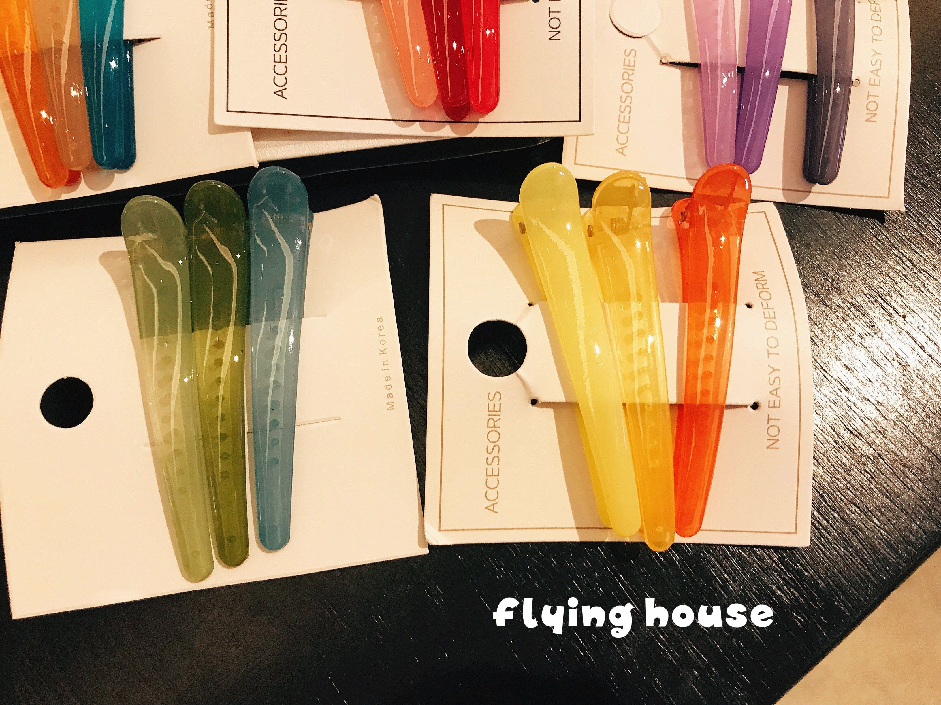 a group of 3 refreshing colorful jelly color sweet girl hair