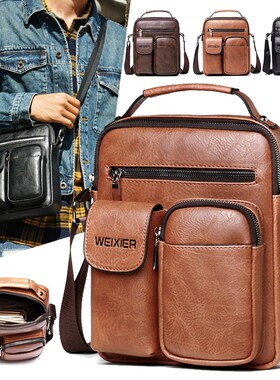 Men Briefcase Bag High Quality Business Famous Brand Leather