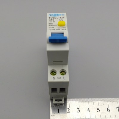 18MM RCBO 10A 1P+N 6KA Residual current differential automat