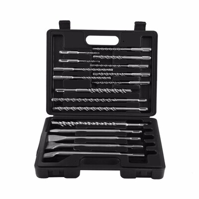 17pcs Drill Bits and Chisels Set Electric Hammer Drill Bits