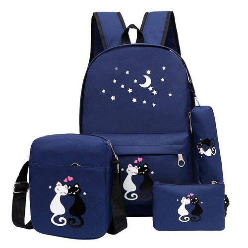 4 Set School Bags Child School Backpacks For Teenager Girls