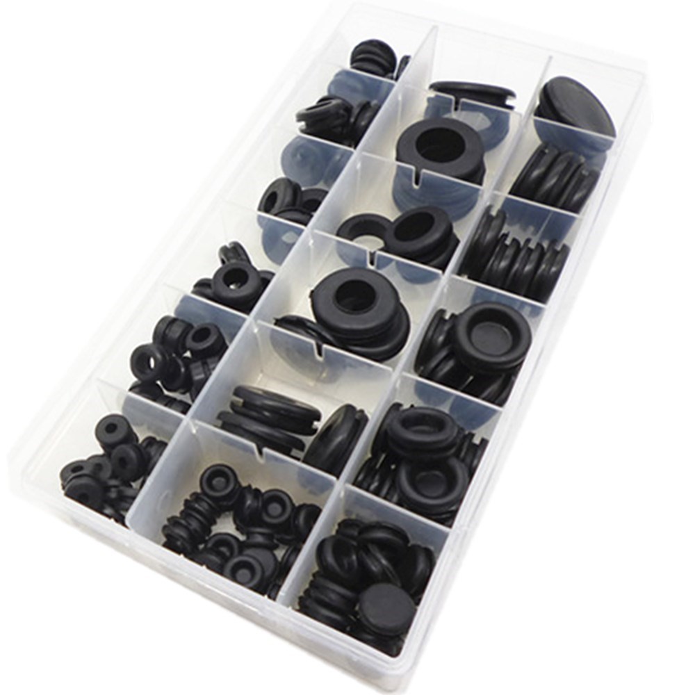 Grommet Set Rubber Blanking Open Closed Blind Grommets Assor