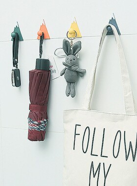 4 Pcs Dirll Free Stroage Hooks 适用于 Kitchen Wall Mounted H