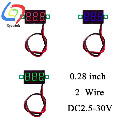 0.28 inch DC 12V Mini LCD Digital Voltmeter Voltage Meter P