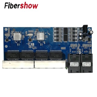 Reverse POE switch 8 RJ45 2 SC fiber Gigabit Ethernet switch
