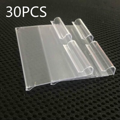 30PCS Plastic Sign Label Holder Wire Shelf Retail Price Tag