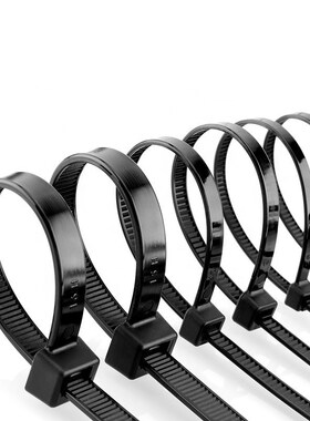 Assorted Self-locking Nylon Cable Tie Black Plastic Zip Tie