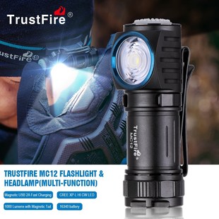 TrustFire MC12 EDC Led Flashlight 1000LM Magnetic USB Charg