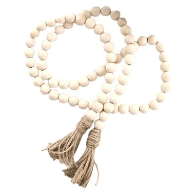 POPETPOP Wooden Bead Pendant Tassel Beads Decoration