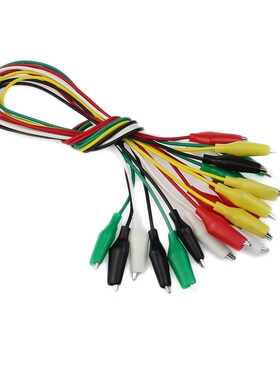 10pcs 50cm Alligator Clips Doubl e-ended Clips Crocodile Cab