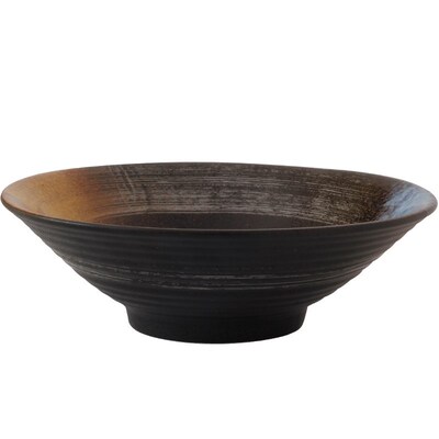 Ceramic large soup bowl household tableware thickened Japane