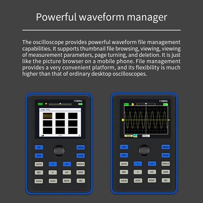 DSO1C15 Professional Digital Oscilloscope 110MHz Analog Band