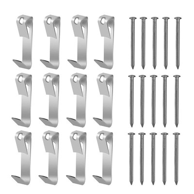 100Pcs Picture Hangers 30Lbs,Photo Frame Hooks with Nails, P