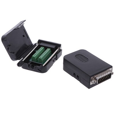 Hot 1PC DB15 D-SUB 2 Row 15 Pin Plug Breakout Terminals VGA