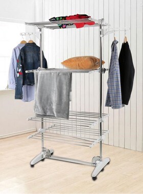 Adjustable Clothes Rack Clothing Outdoor Balcony Drying Rack