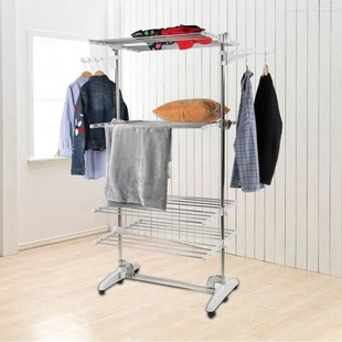 Adjustable Clothes Rack Clothing Outdoor Balcony Drying Rack