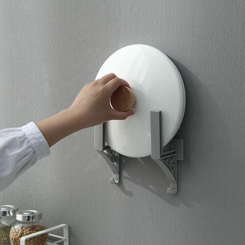 Wall-mounted Kitchen Storage Rack Partition Rack Self-adhesi