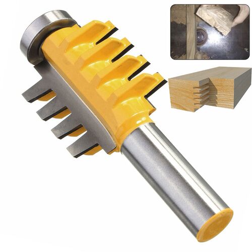 Rail Reversible Finger Joint Glue Router Bit Cone Tenon Wood