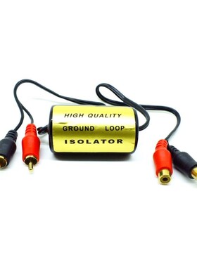 RCA Noise Filter Suppressor Ground Loop Isolator 适用于 Car