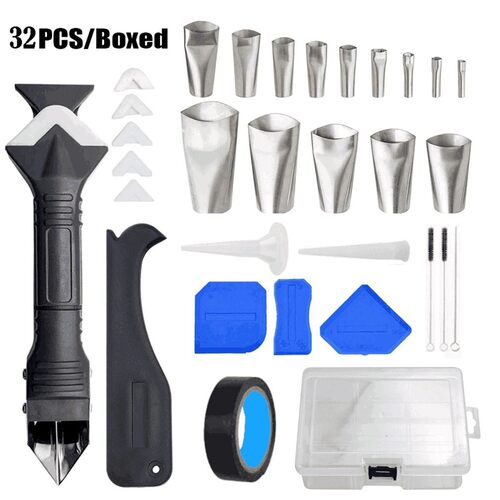 32PCS/Set 3 In 1 Caulking Tool Kit Tools Silicone Sealant Gr
