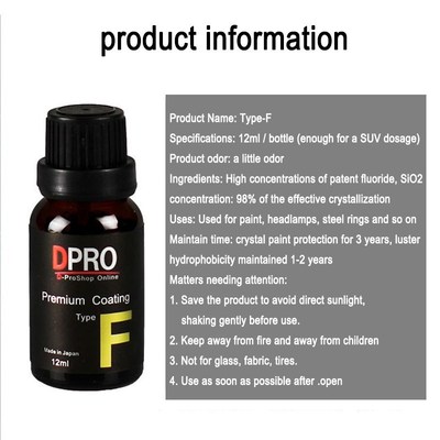 Super liquid glass Car Paint Care Crystal Nano Hydrophobic C