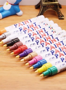 colorful Waterproof pen Car Tyre Tire Tread CD Metal Permane