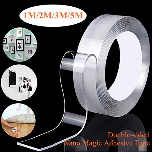 1M/2M/3M/5M Nano Tape Double Side Reusable Transparent Trace
