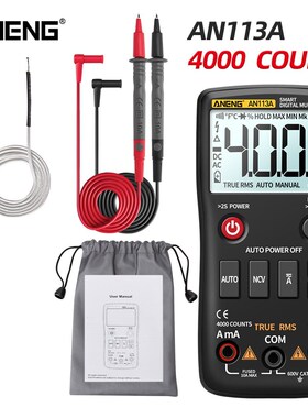 AN113A Digital Multimeter True RMS with Temperature Tester 4
