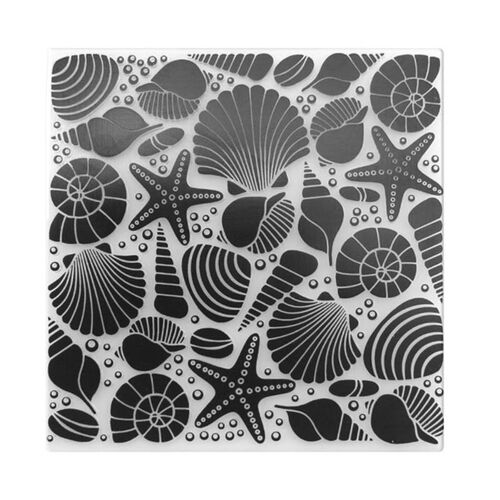 Plastic Conch Shell Template Craft Card DIY Scrapbook Plasti