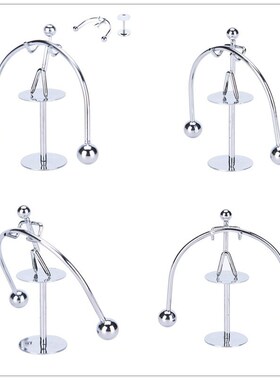 1Pc Weightlifter Mold Desk Decor Metal Craft Perpetual Balan