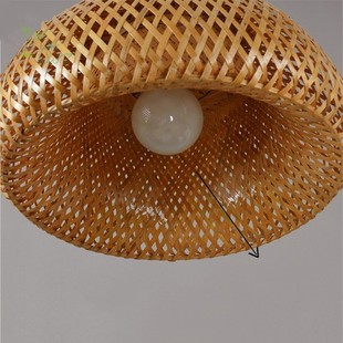 japanese tatami lamp wooden rattan lampshade pendant lights