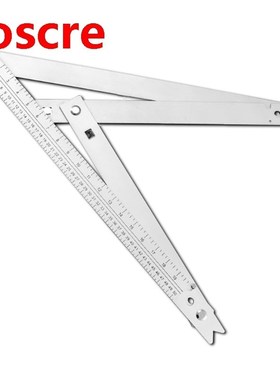 45 Degree Foldable Carpenter Square Triangle Ruler，Aluminum