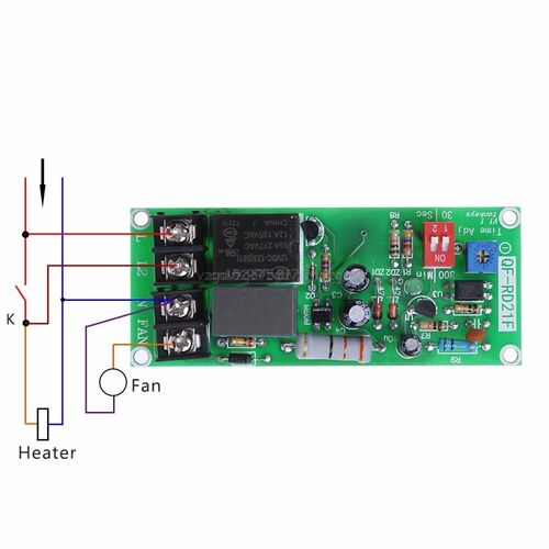 AC100V-220V Adjustable Timer Control Relay Module Turn Off D