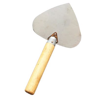 Manganese Steel Round Shovel Wooden Handle Plastering Coat F