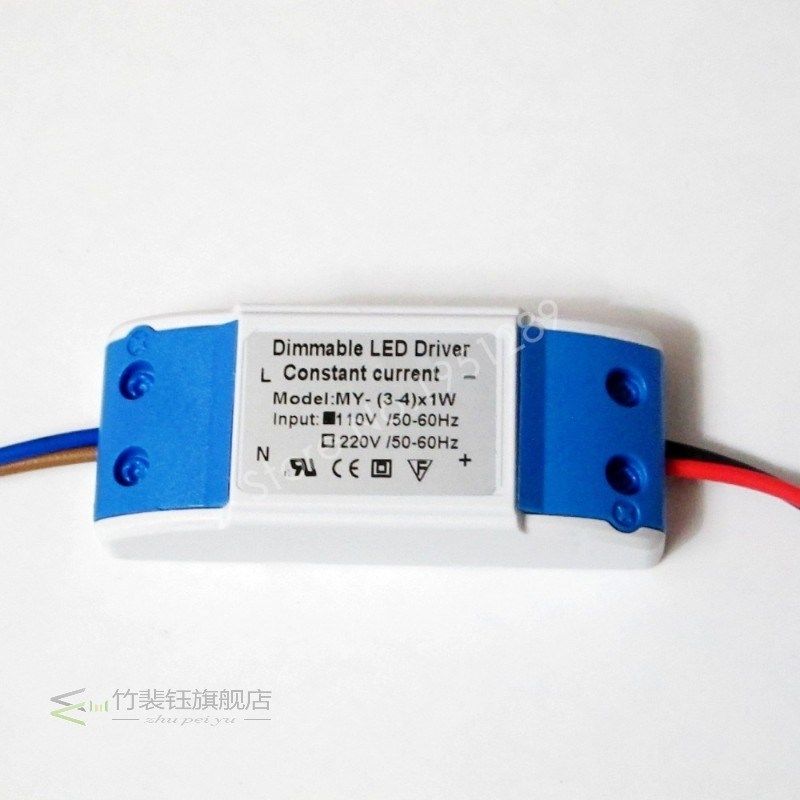 Dimmable Isolated 300mA 3-4x1W 5x1W 6-7x1W Led Driver 3W 4W