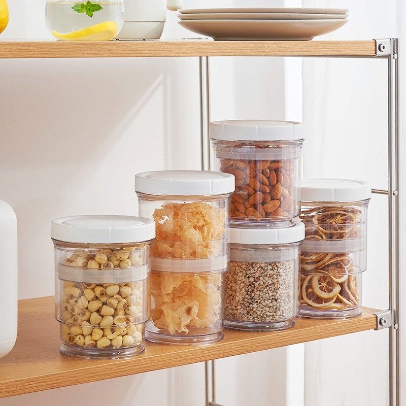 Kitchen Food Container Airtight Plastic Storage Box Retracta