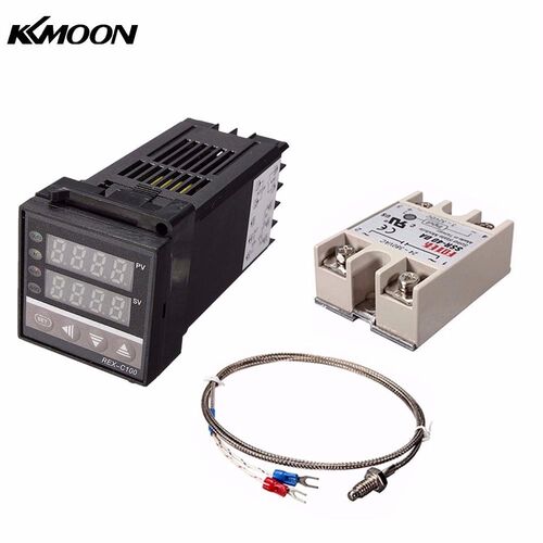 Digital LCD PID REX-C100 Temperature Controller Set + K Ther