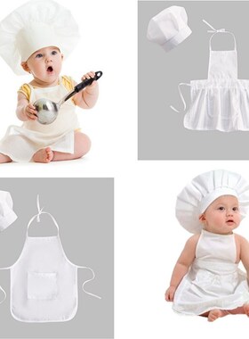 Baby Chef Apron Hat for Kids Costumes  Chef Baby  Cook Costu