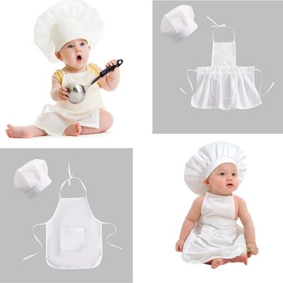 Baby Chef Apron Hat for Kids Costumes  Chef Baby  Cook Costu