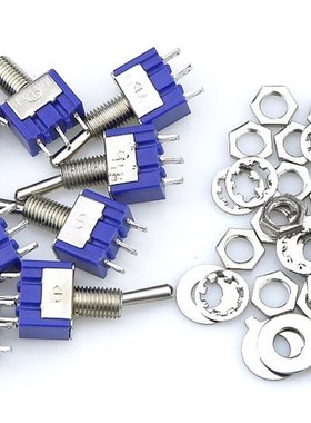 10Pcs ON-OFF-ON 3 Pin 3 Position Mini Latching Toggle Switch