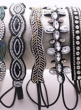 Ethnic Seed Beads Handmade Headband Pearl Rhinestone Customi