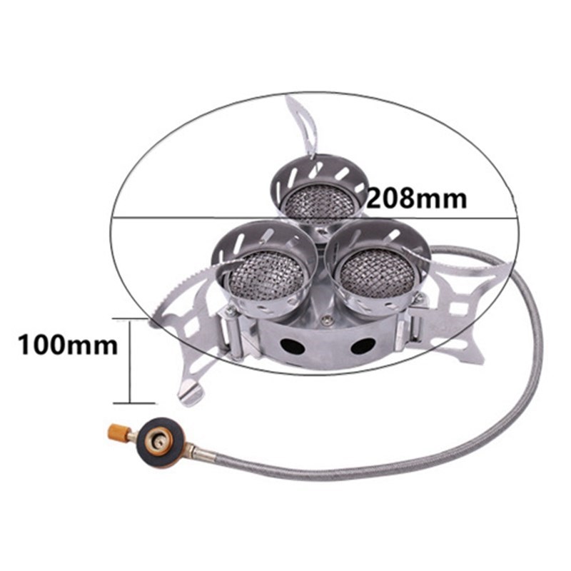 TOP!-11000W High-Power Camping Stove Fierce Fire Windbreak T