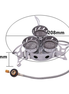TOP!-11000W High-Power Camping Stove Fierce Fire Windbreak T