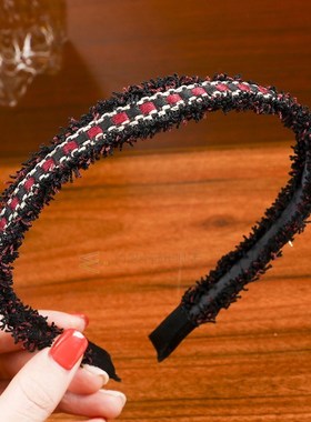 Korean Sweet Weaving Headband Head Hoop Tassel Non-Slip Casu