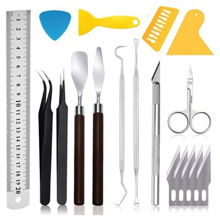 18-Piece Craft Basic Set Tool Kit, Including Scissors, Scrap