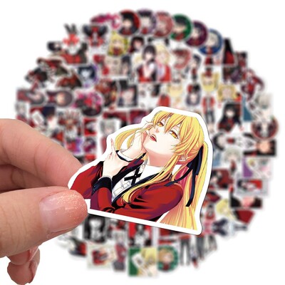 100pcs pack Japanese anime Kakegurui Stickers for DIY Scrap