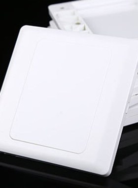 86x86mm Electric Wall Switch Socket Blank Cover Panel Whiteb