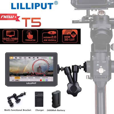 Lilliput T5 New 5'' 4K HDMI 2.0 Camera Video Monitor for DJ