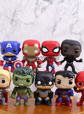 Super Heroes Figure Toys 9pcs/set Captain America Iron Man